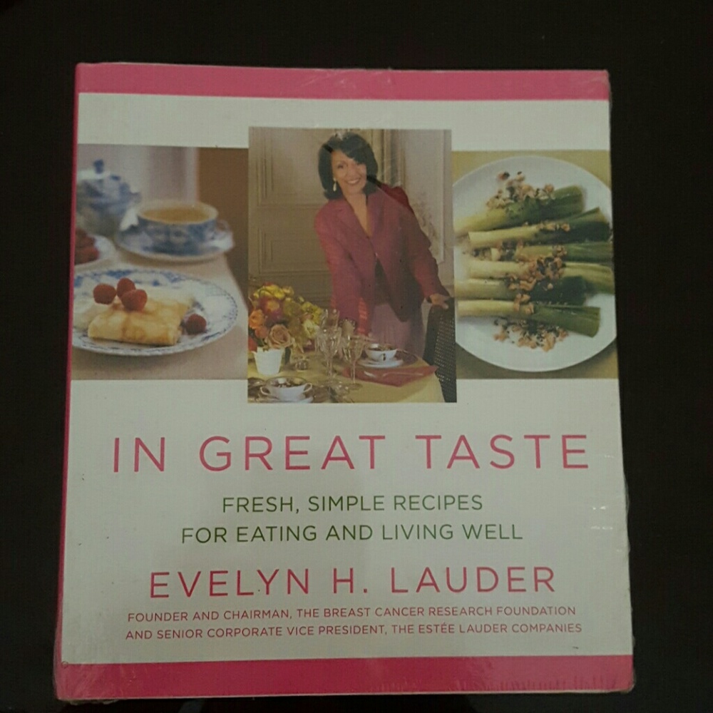 COPY - Evelyn Lauder  In great taste cookbook bra…